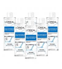 L'Oreal Anti Bacterial Hand Sanitiser with Cap 70% Alcohol 390ml - Pack of 6